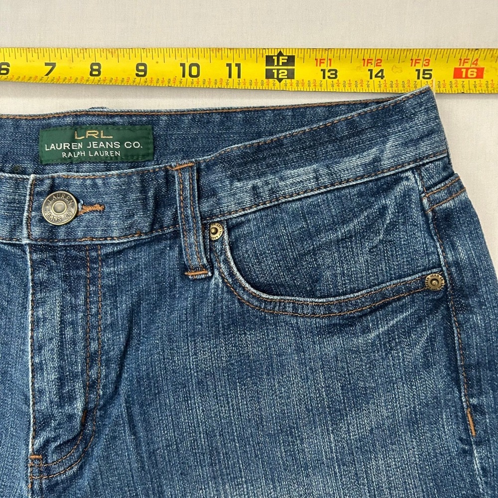 Lauren Ralph Lauren Shorts Womens 6 Blue Jean Denim Bermuda Stretch LRL - Picture 4 of 6